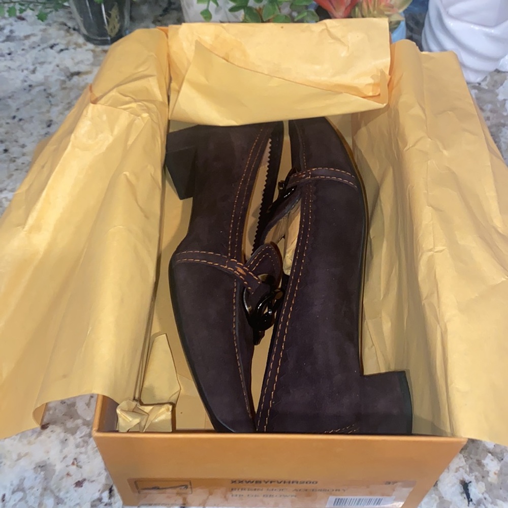 Tod's Woman’s Brown Suede Heel Loafers- 37 - Picture 6 of 7